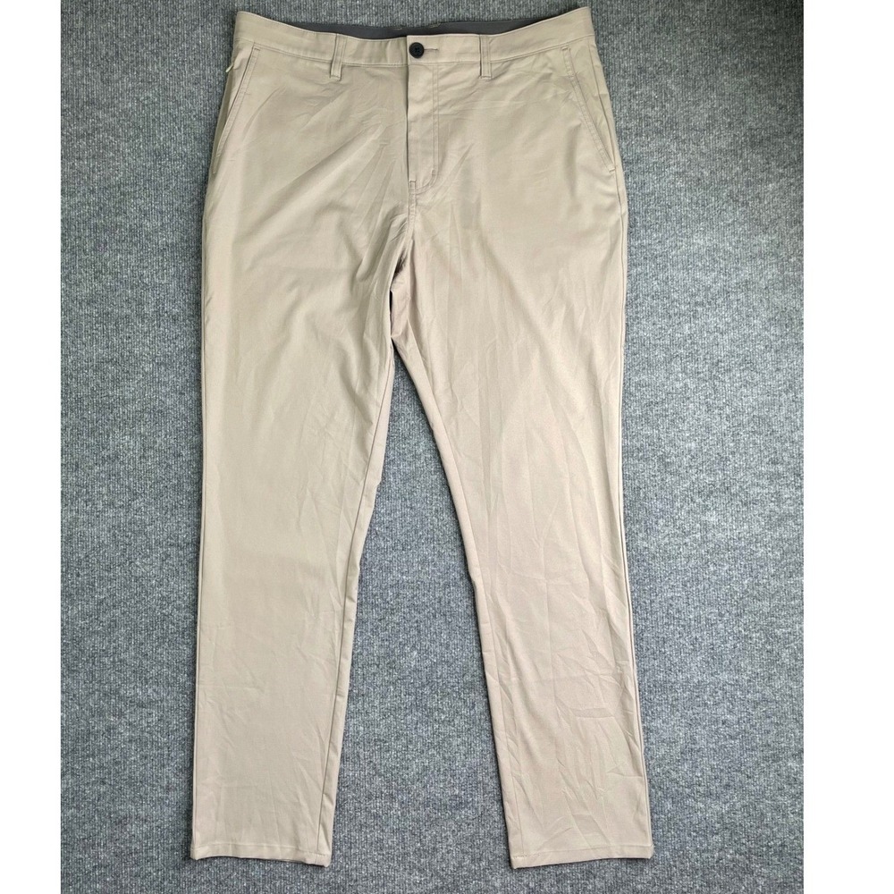 TravisMathew Proscire Pants‎ Mens 36 Khaki Tan Golf Performance A44928